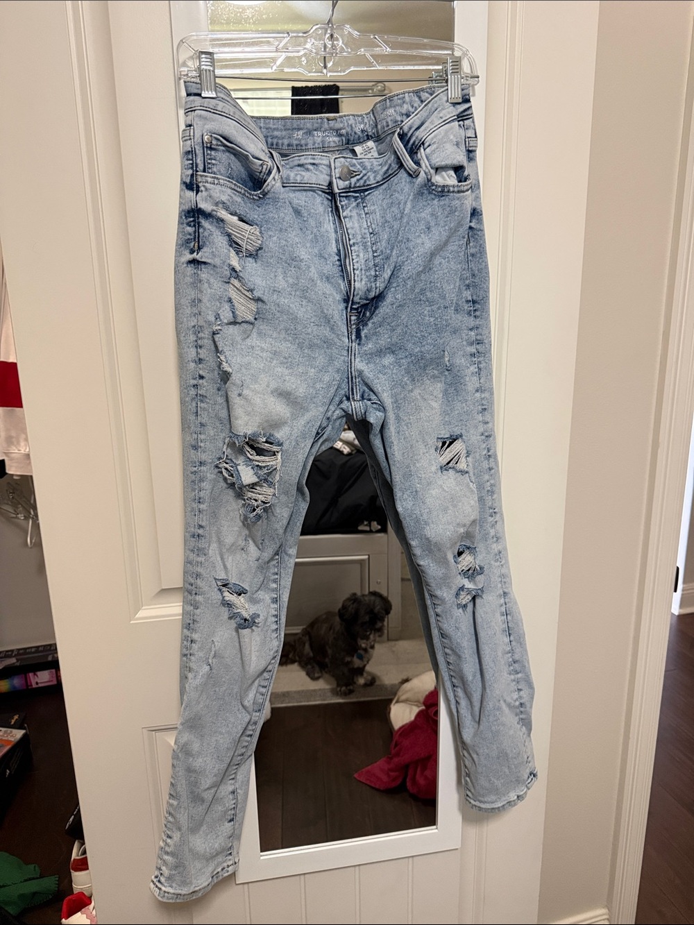 H&M Light Blue Acid Wash Skinny Jeans